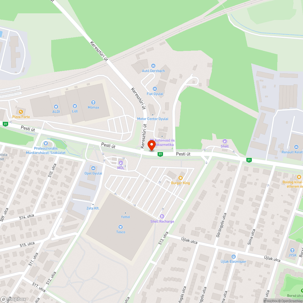 Megint szilánkos bejelentés helye