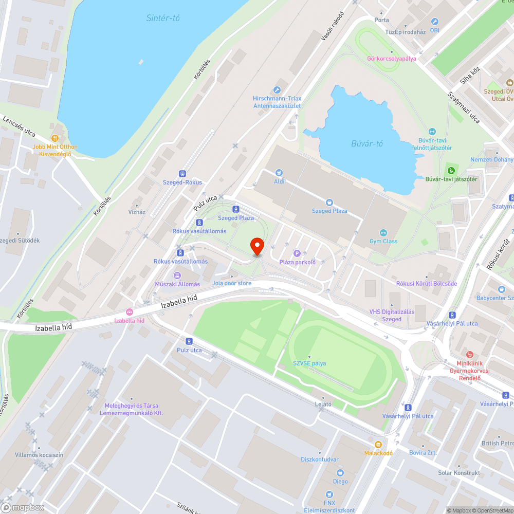 Poller a kerékpárút közepén bejelentés helye