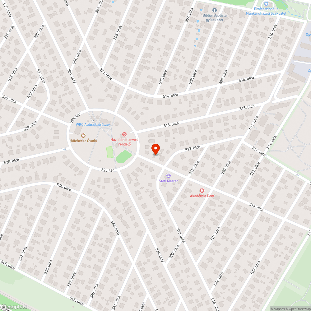 Üveggyapot bejelentés helye