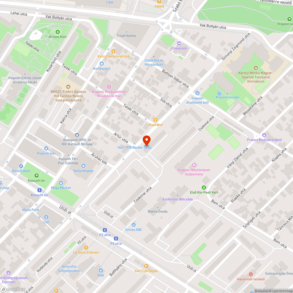 Elhagyott Jármű bejelentés helye