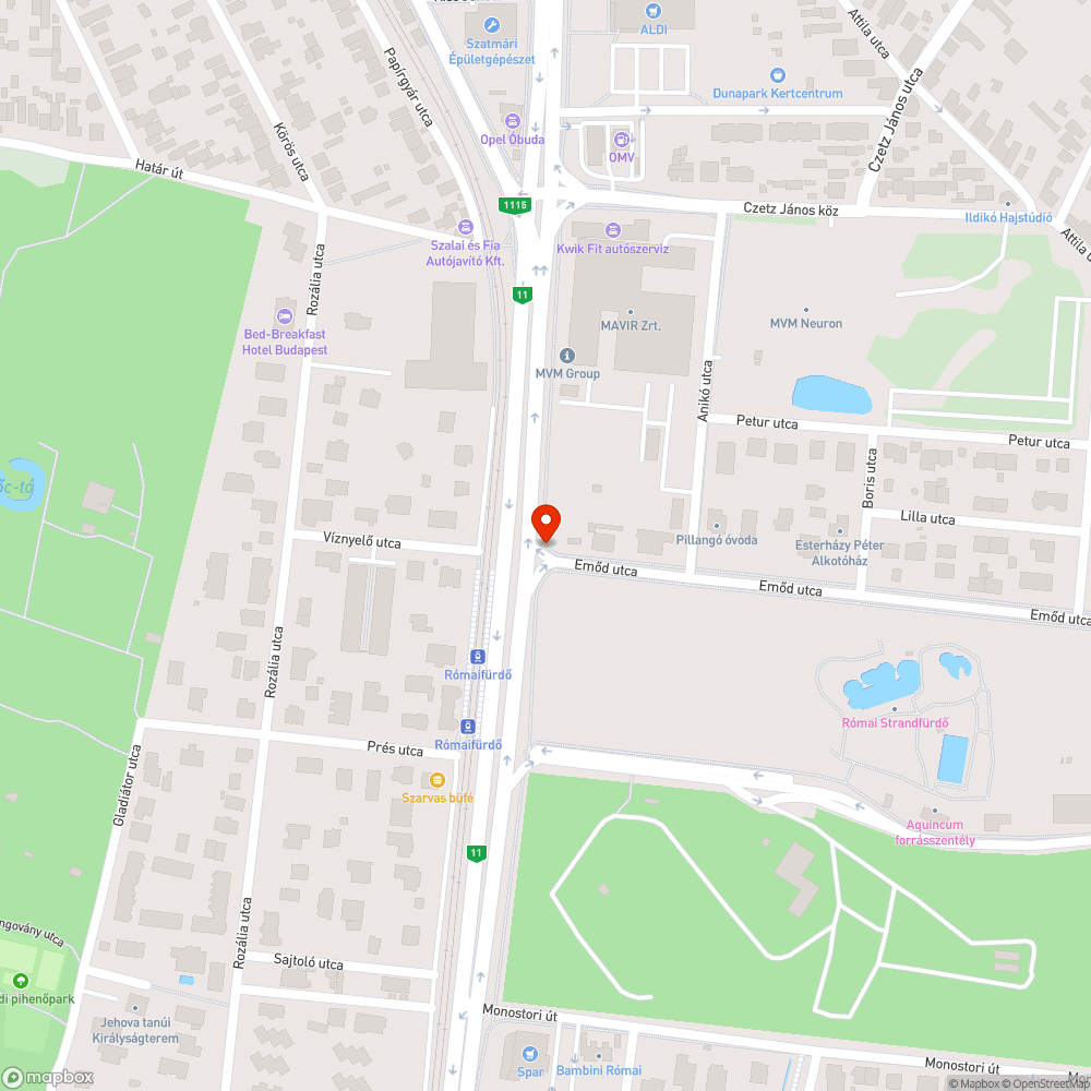 Záróvonal bejelentés helye