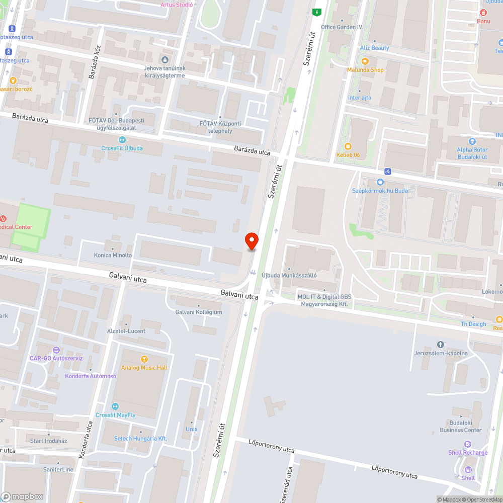 Kiszáradt fa a Szerémi úton bejelentés helye