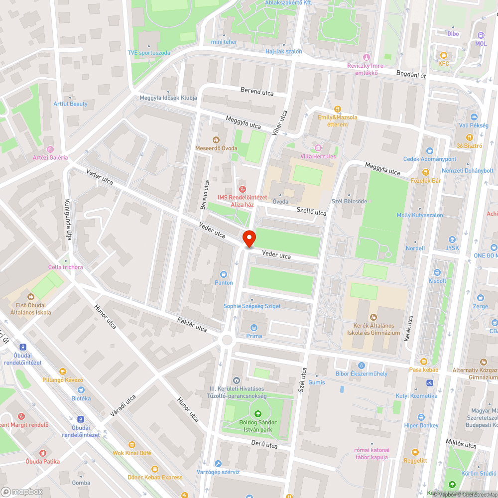 Kátyú kereszteződés közepén bejelentés helye