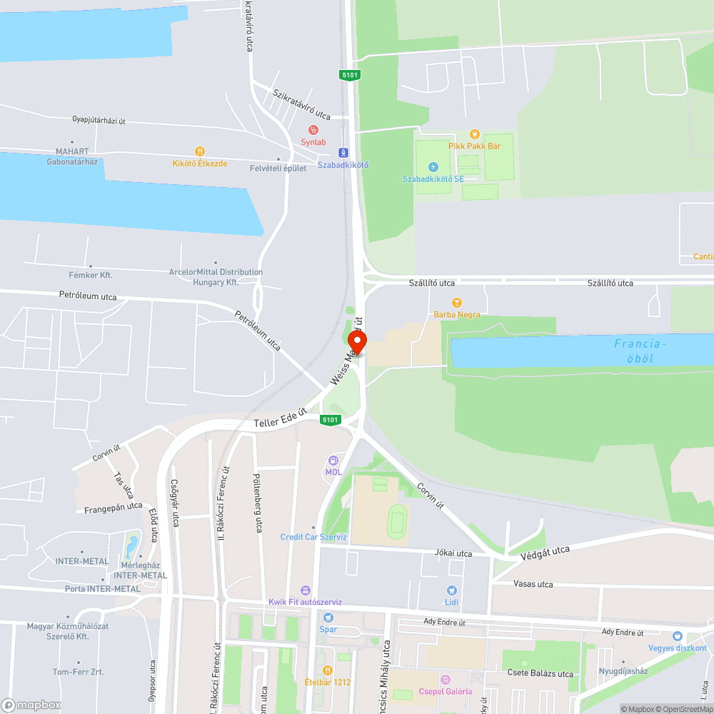 Rossz Lámpa bejelentés helye