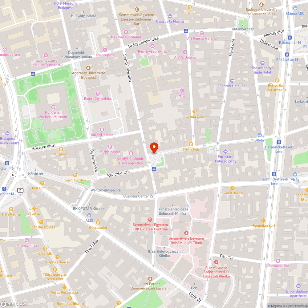 Kerékpártároló bejelentés helye