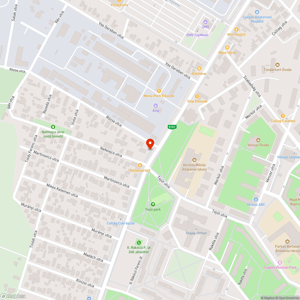 Telekom szekrény vol. 2. bejelentés helye