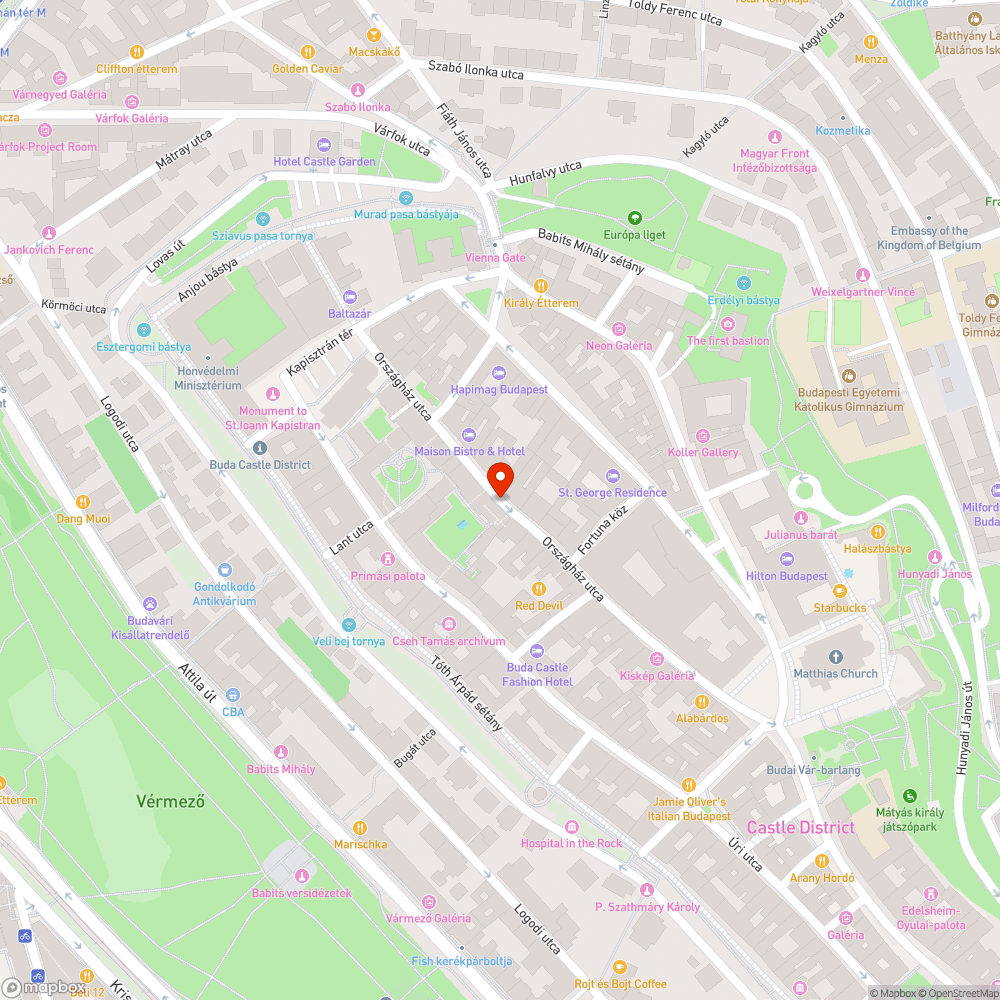 Firkák a Várban bejelentés helye