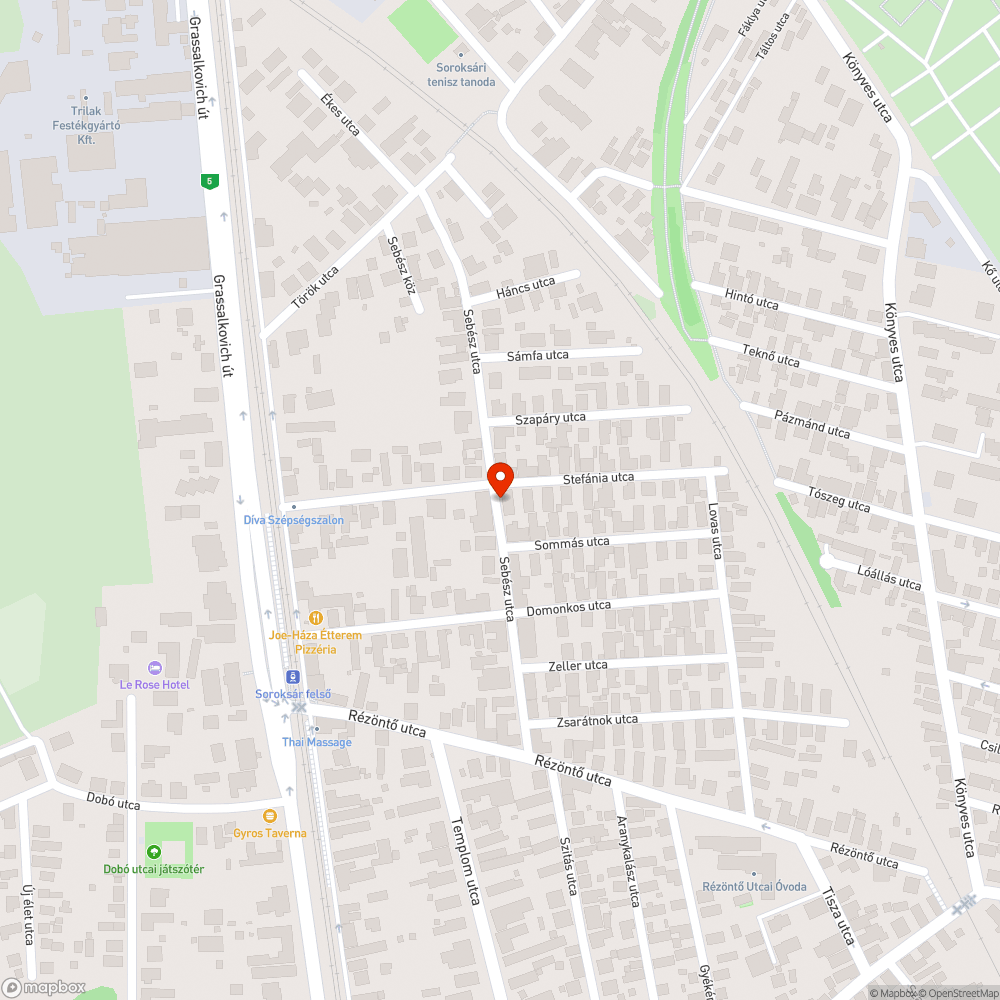 Az általános helyzet kertvárosban pl. Soroksár bejelentés helye