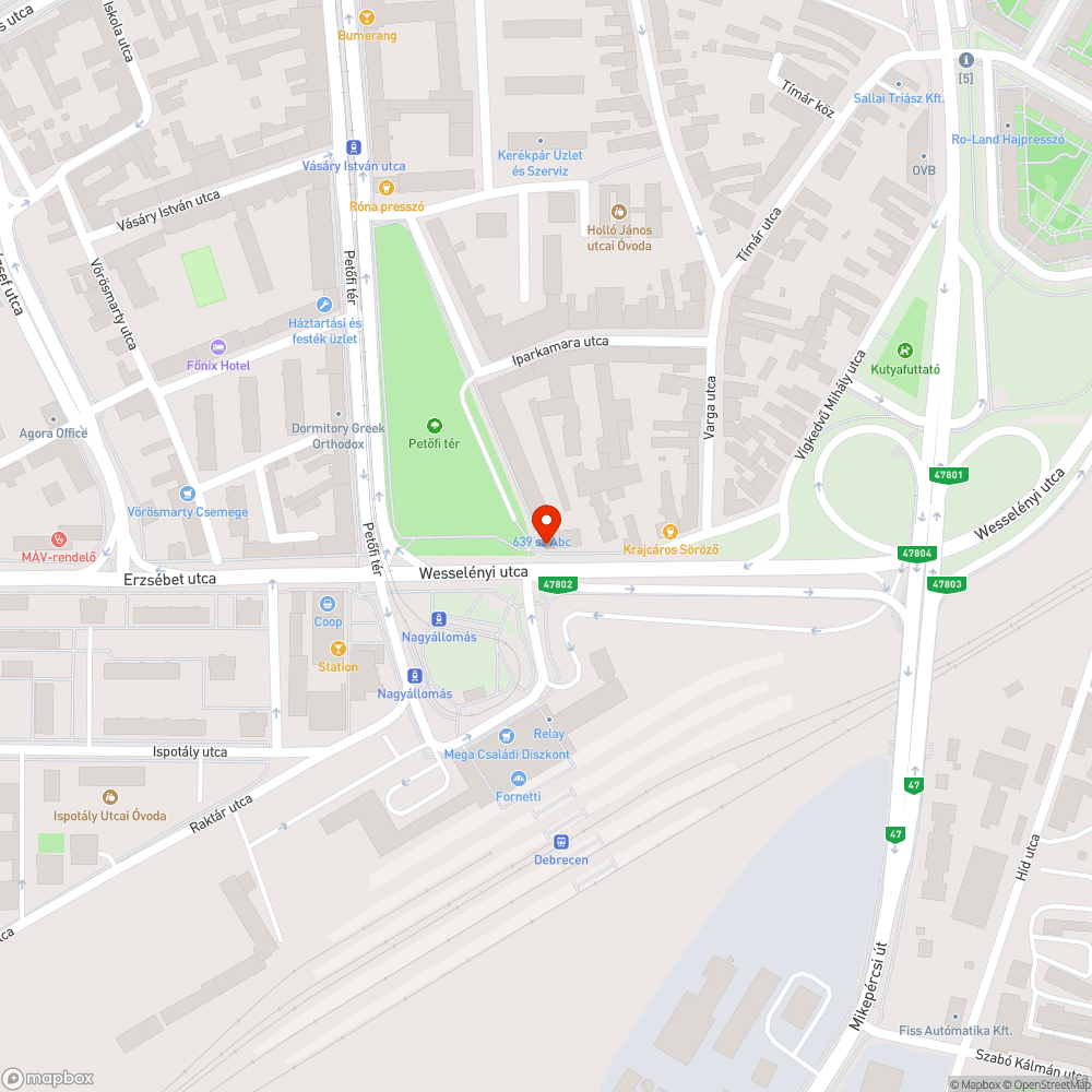 Nagyállomás 91Y bejelentés helye