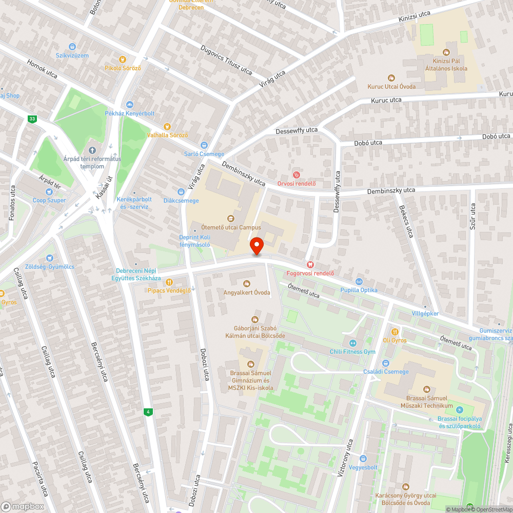 90Y Ótemető utca bejelentés helye