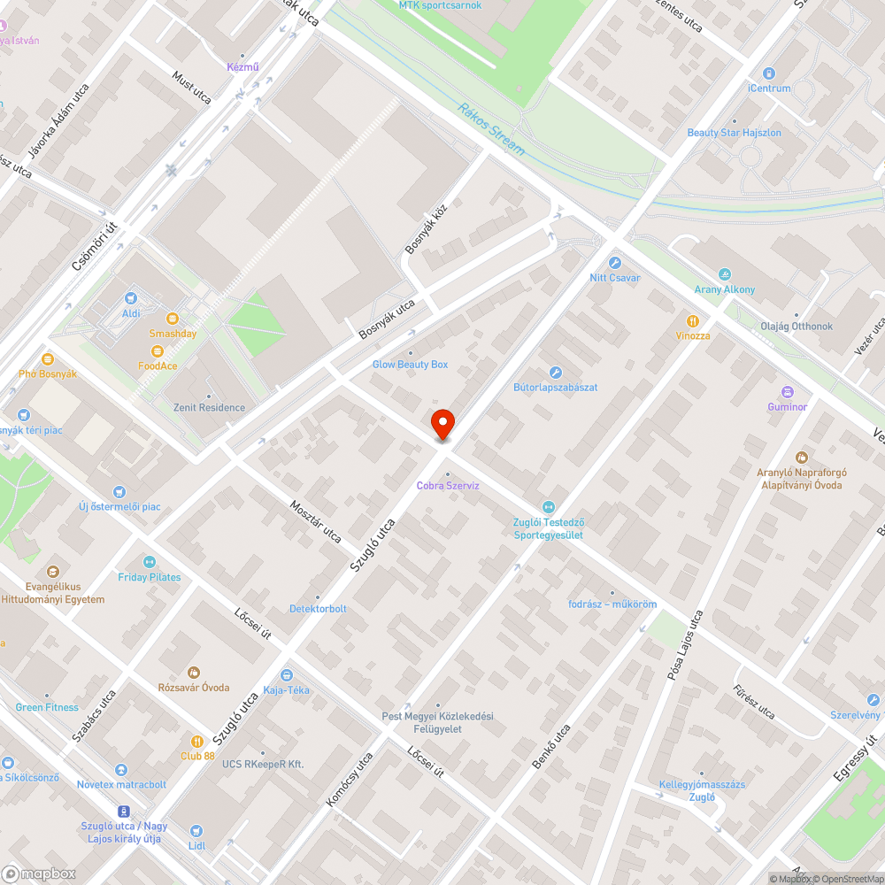 Zebra hiánya bejelentés helye