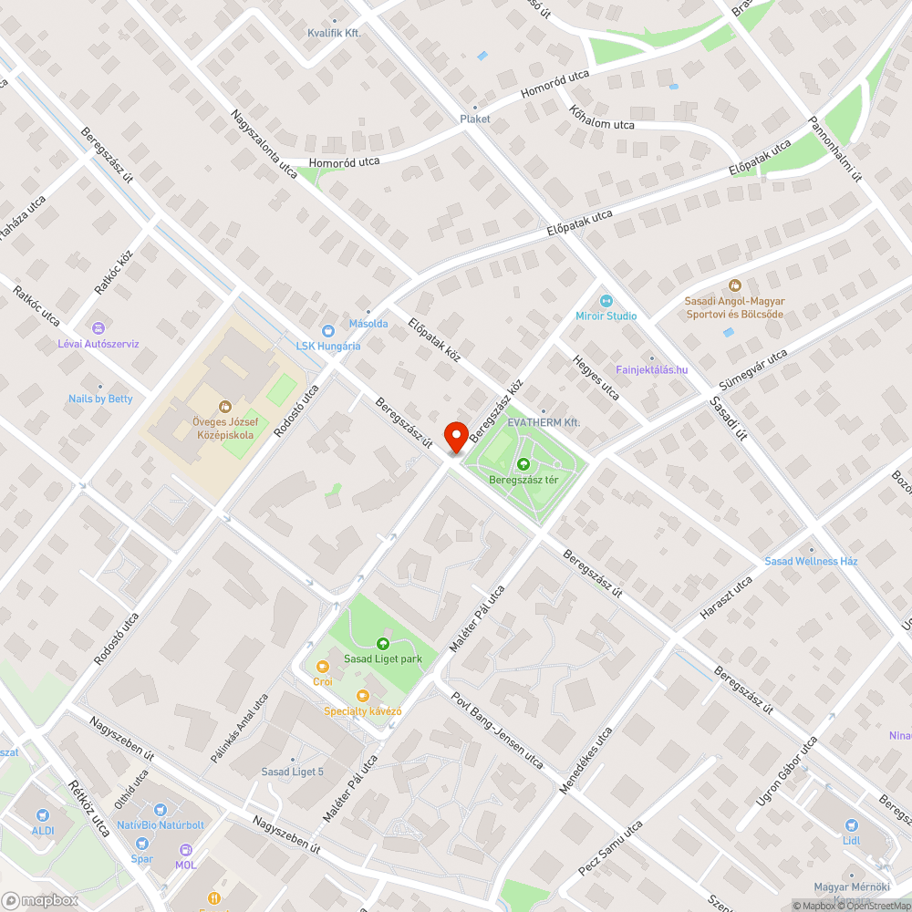 Kereszteződés takarása molinóval a Pálinkás Antal utcánál bejelentés helye