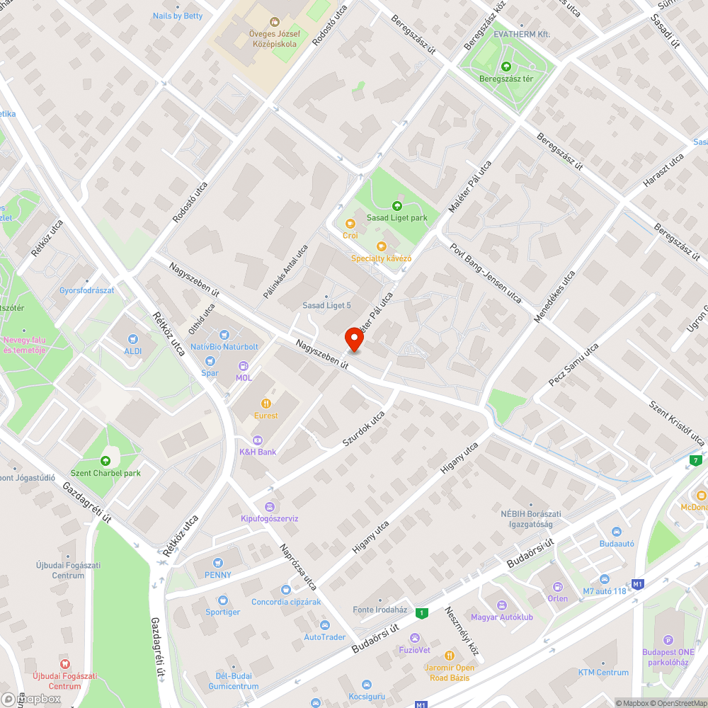 Szemét a Nagyszeben út 5. előtt bejelentés helye