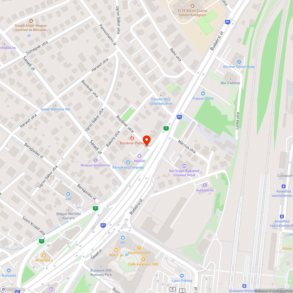 Kiszáradt fa bejelentés helye