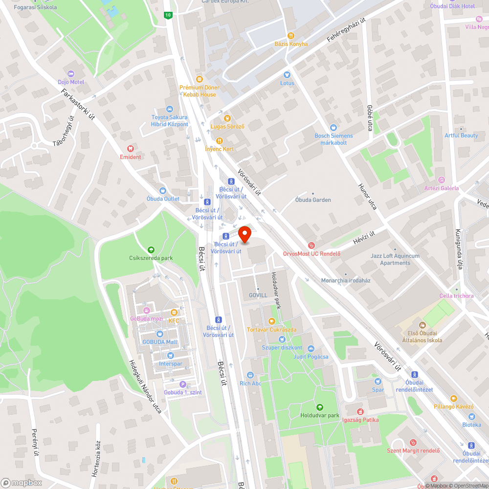 Megsüllyedt járda bejelentés helye