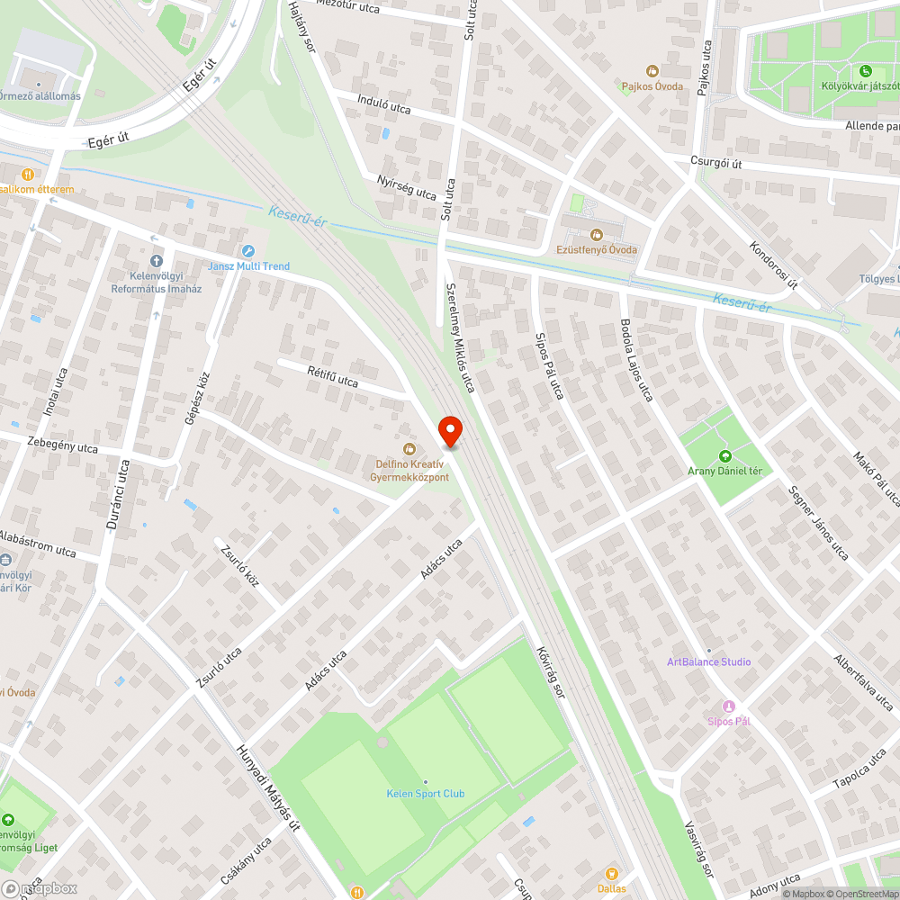 Horogkereszt az útra festve bejelentés helye