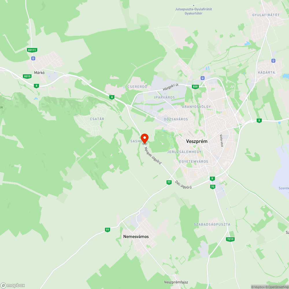 Kritikán aluli útburkolat a 8-as útgyűrű nyugati szakaszán bejelentés helye