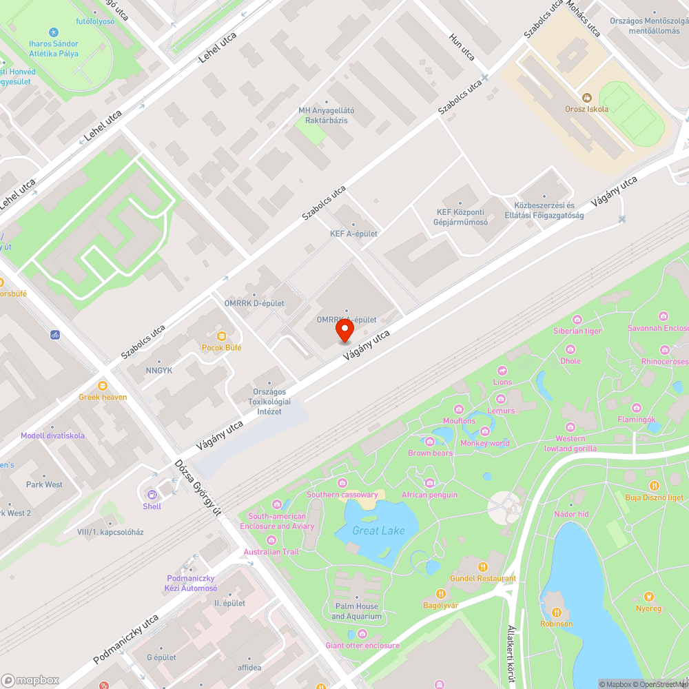 Kátyú bejelentés helye