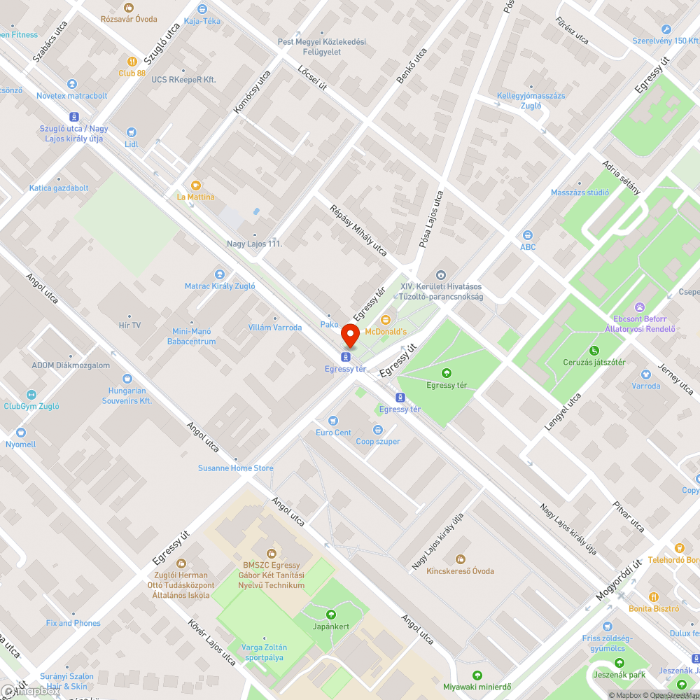 Megdőlt bemondó bejelentés helye