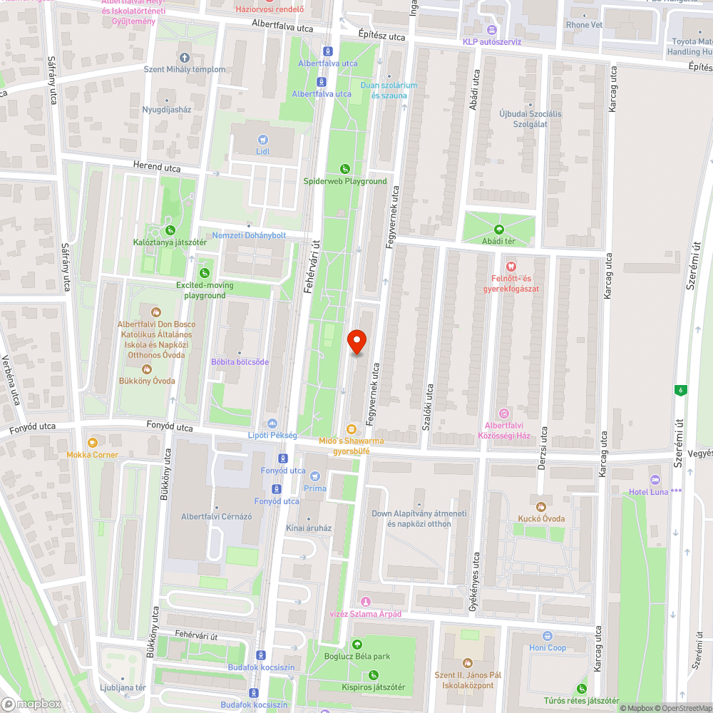 Hiányzó felvonulási területek bejelentés helye