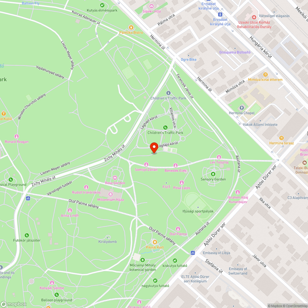 Sérült padok bejelentés helye