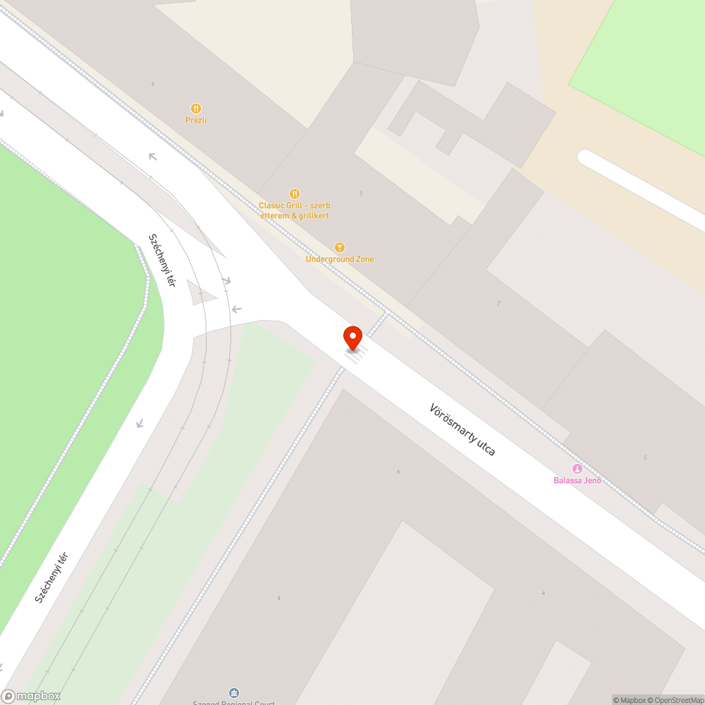 Megsérült táblázás bejelentés helye