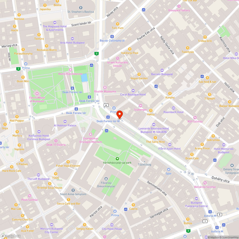 Mozgó korlátok a Deák téren bejelentés helye