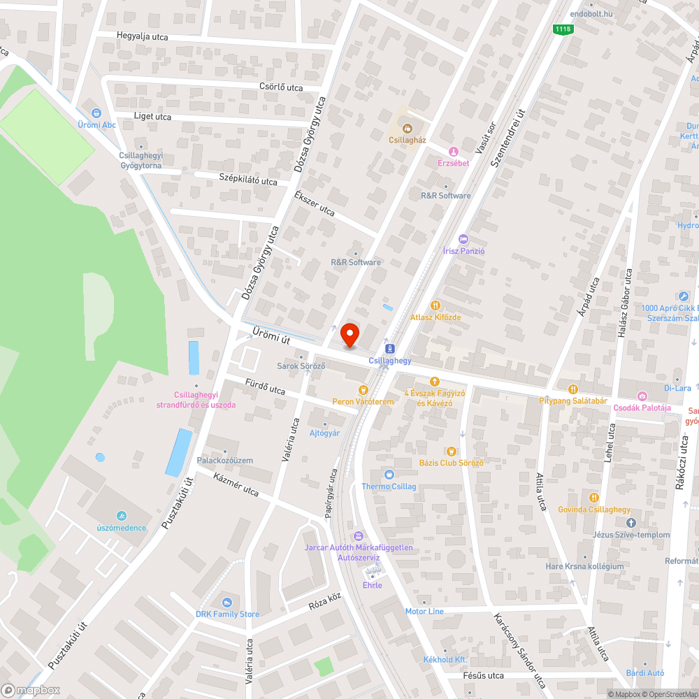 Szétesett kövezet bejelentés helye