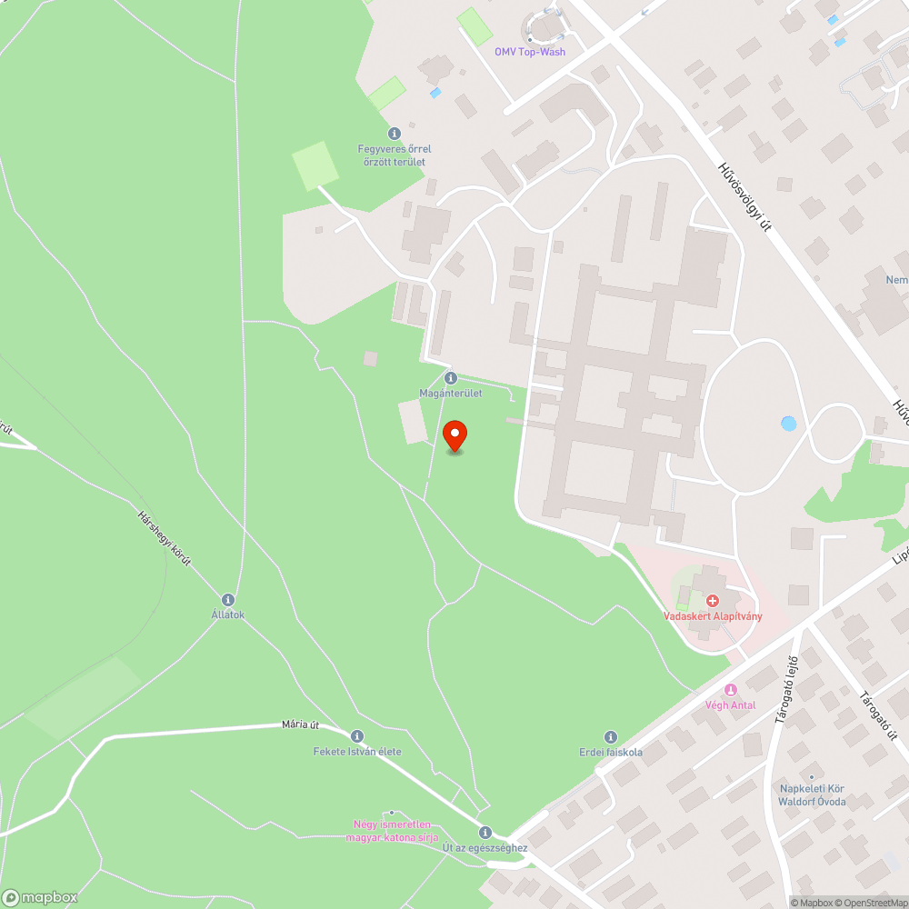 Szétdobált monitorok az erdőben bejelentés helye