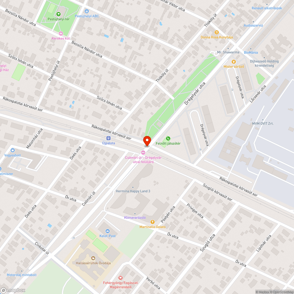 Elhuzodo felujitas miatti forgalomkorlatozas bejelentés helye