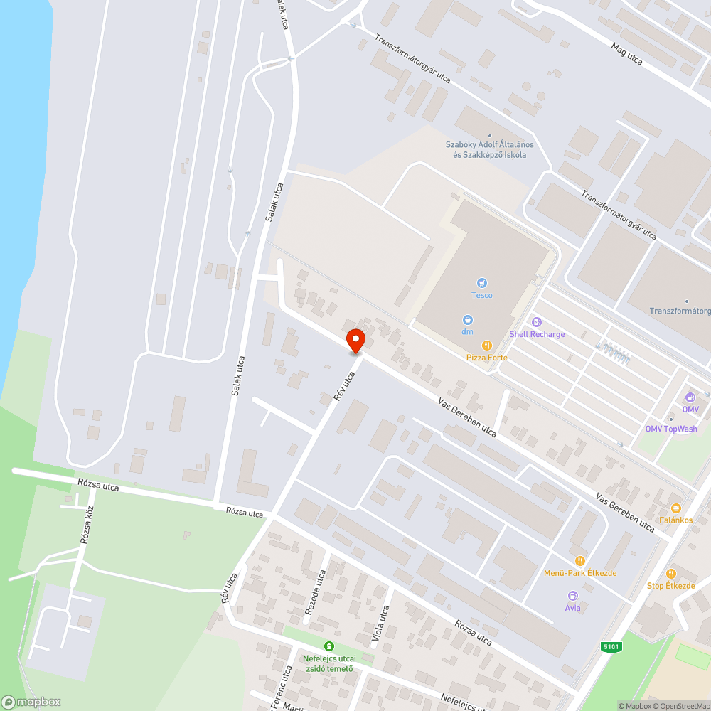 Olvashatatlan utcanévtábla bejelentés helye