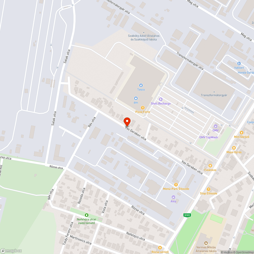 Úttest fölé belógó fák, bokrok bejelentés helye