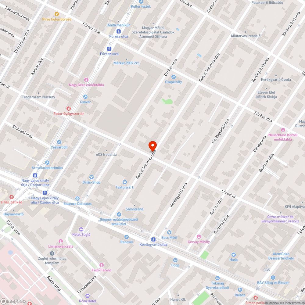 Utcàn parkoló elhagyott autó bejelentés helye