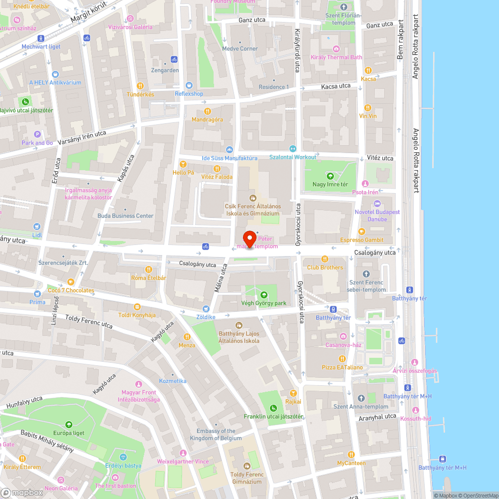 Csalogány utcai fasor bejelentés helye