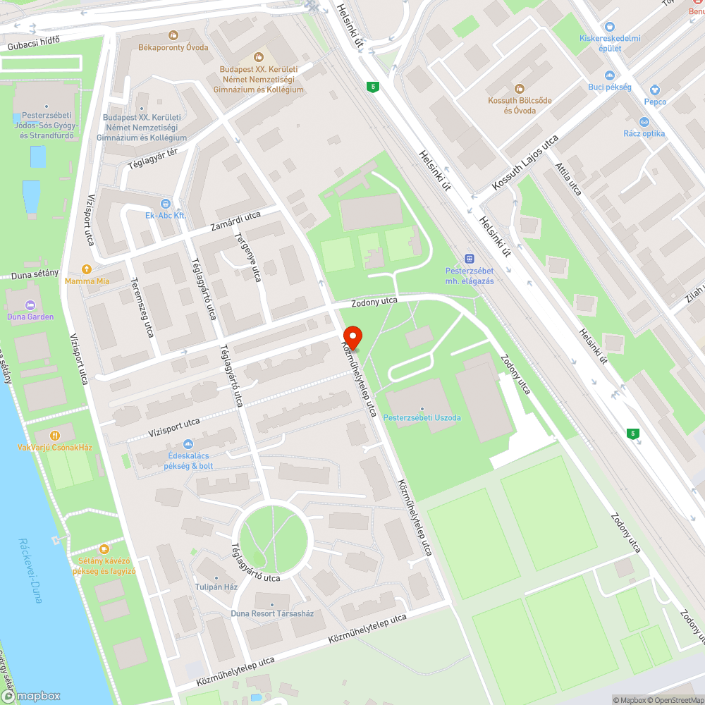 Lezáratlan vízelvezető a XX kerületben bejelentés helye