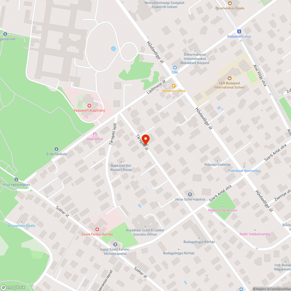 Rendszám nélküli Renault a Tárogató úton bejelentés helye