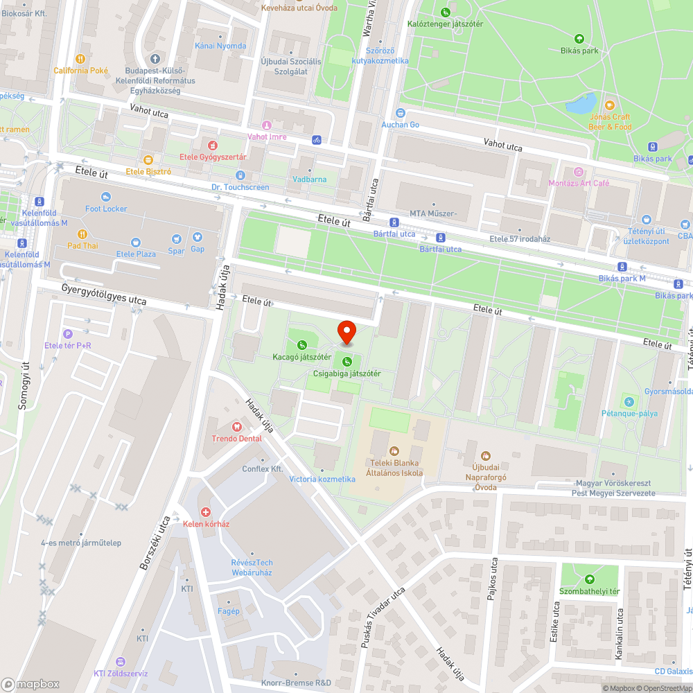 Elhanyagolt játszótér bejelentés helye