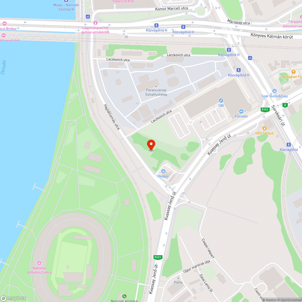 Világítás hiánya EuroVelo 6 bejelentés helye