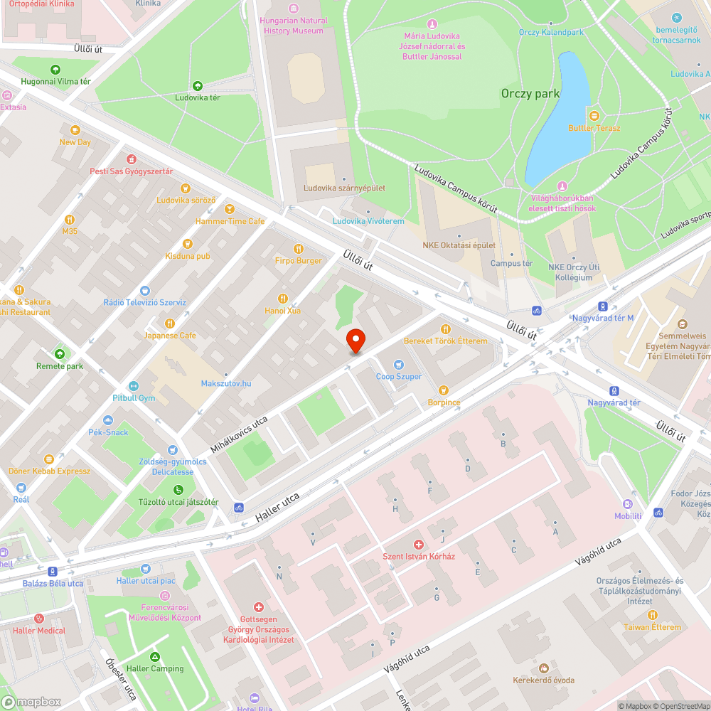 Lépcső bejelentés helye