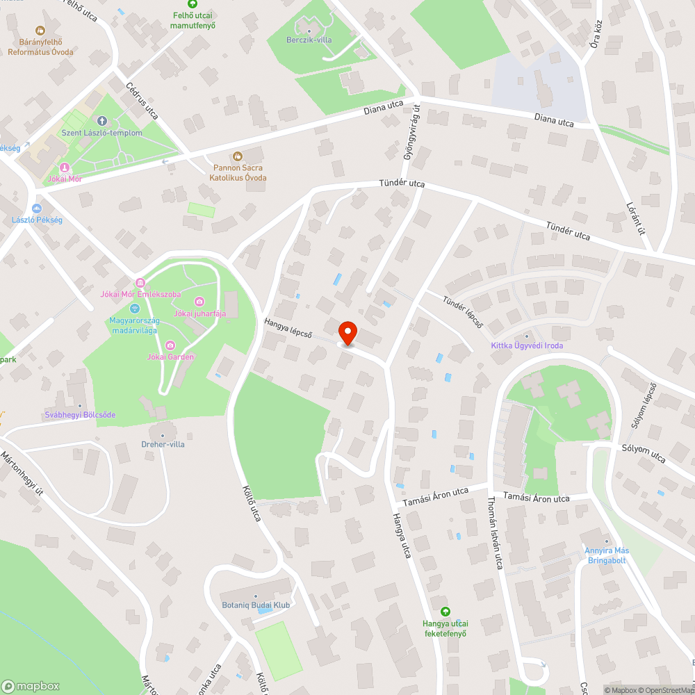 Kátyúk a Hangya lépcső előtt bejelentés helye