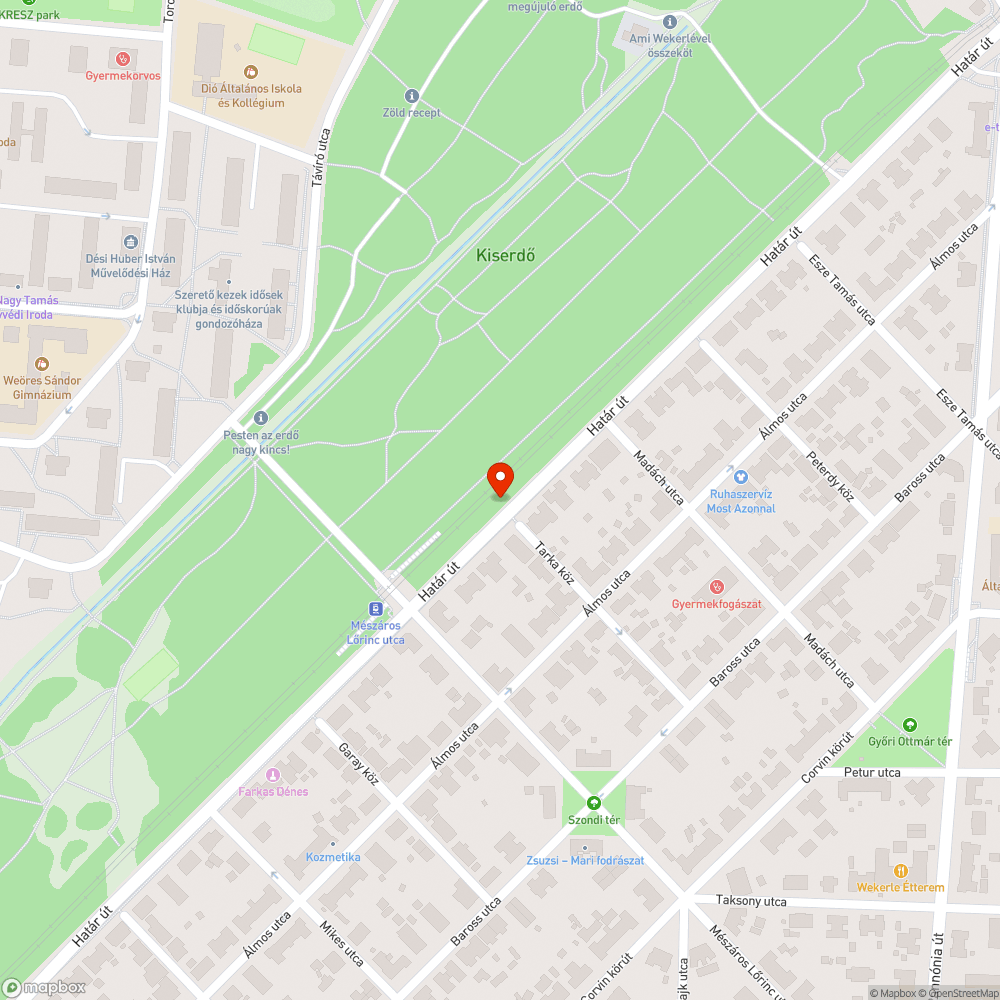 Építési törmelék út szélén. bejelentés helye