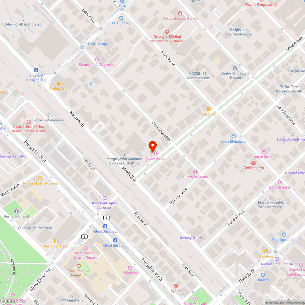 Kiálló valami az utcában bejelentés helye