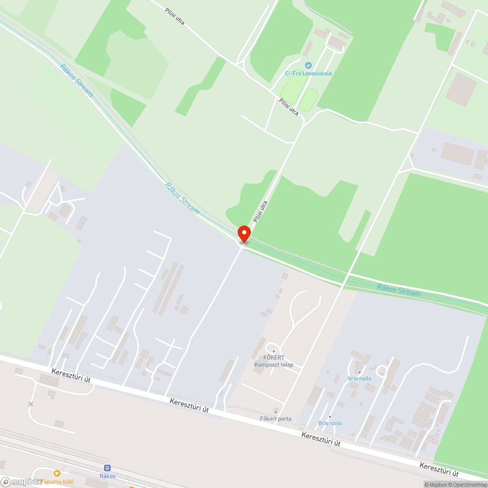 Illegálisan lerakott szemét csúfítja a Rákos-patak partját bejelentés helye