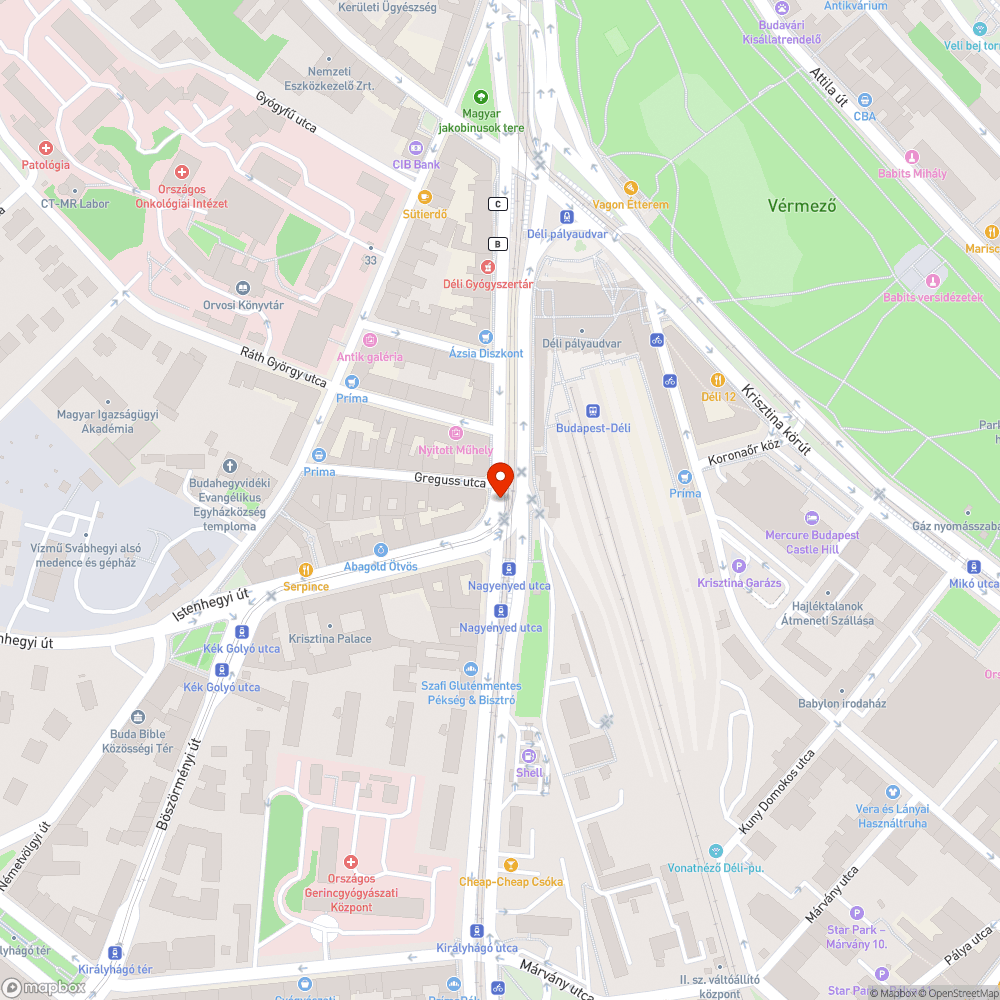 Óriási kátyú bejelentés helye