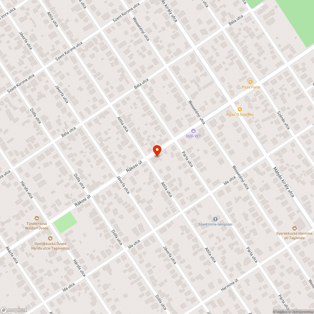 Megsüllyedt víznyelő bejelentés helye