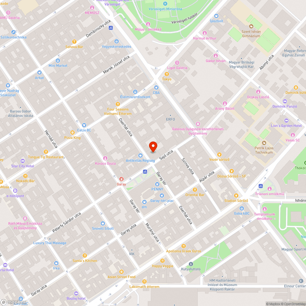 Kátyú bejelentés helye