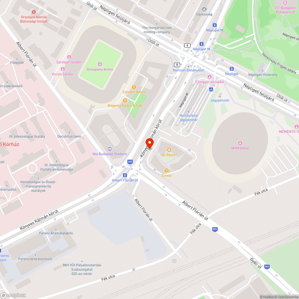 Veszélyes elem a járdán bejelentés helye