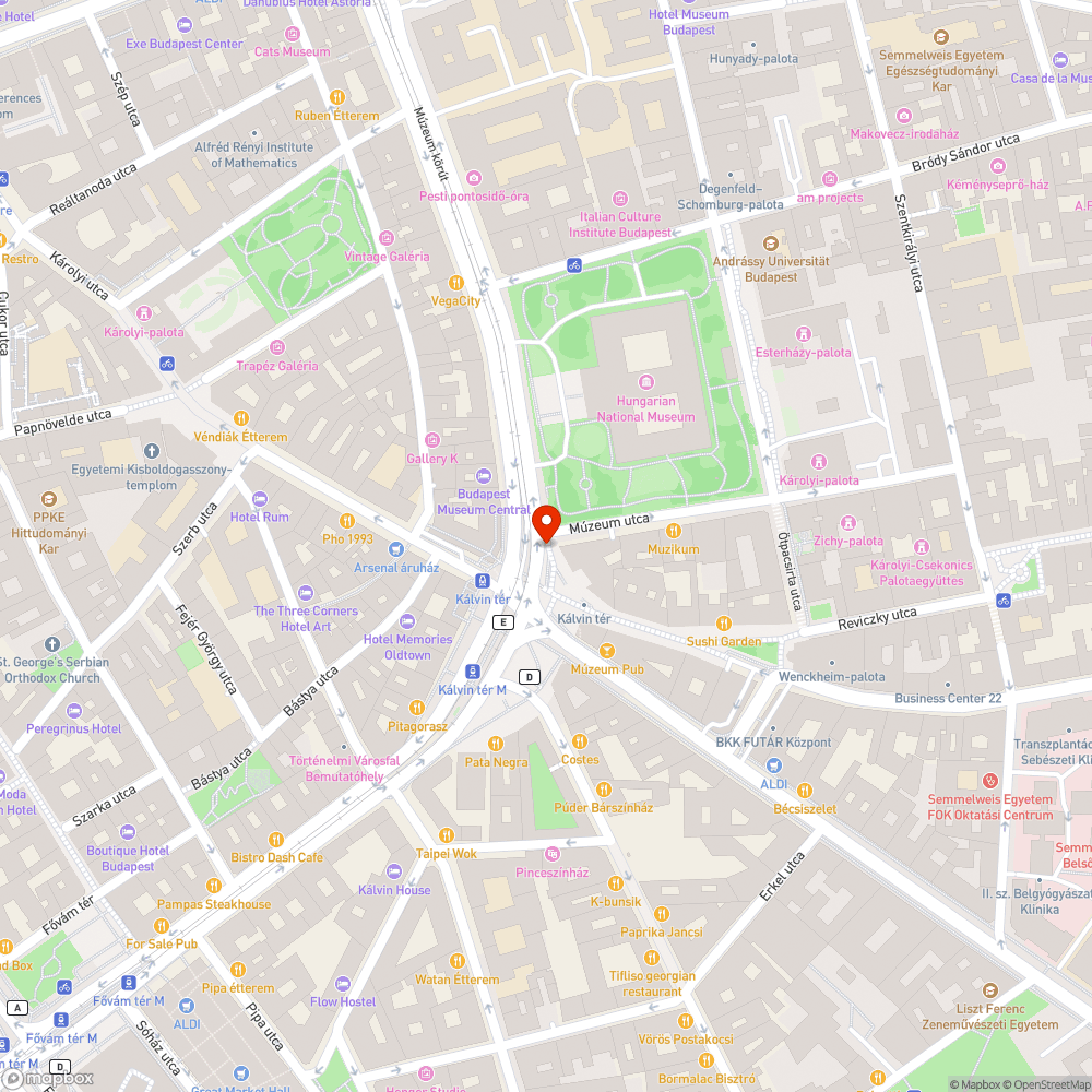 Graffitis megálló bejelentés helye