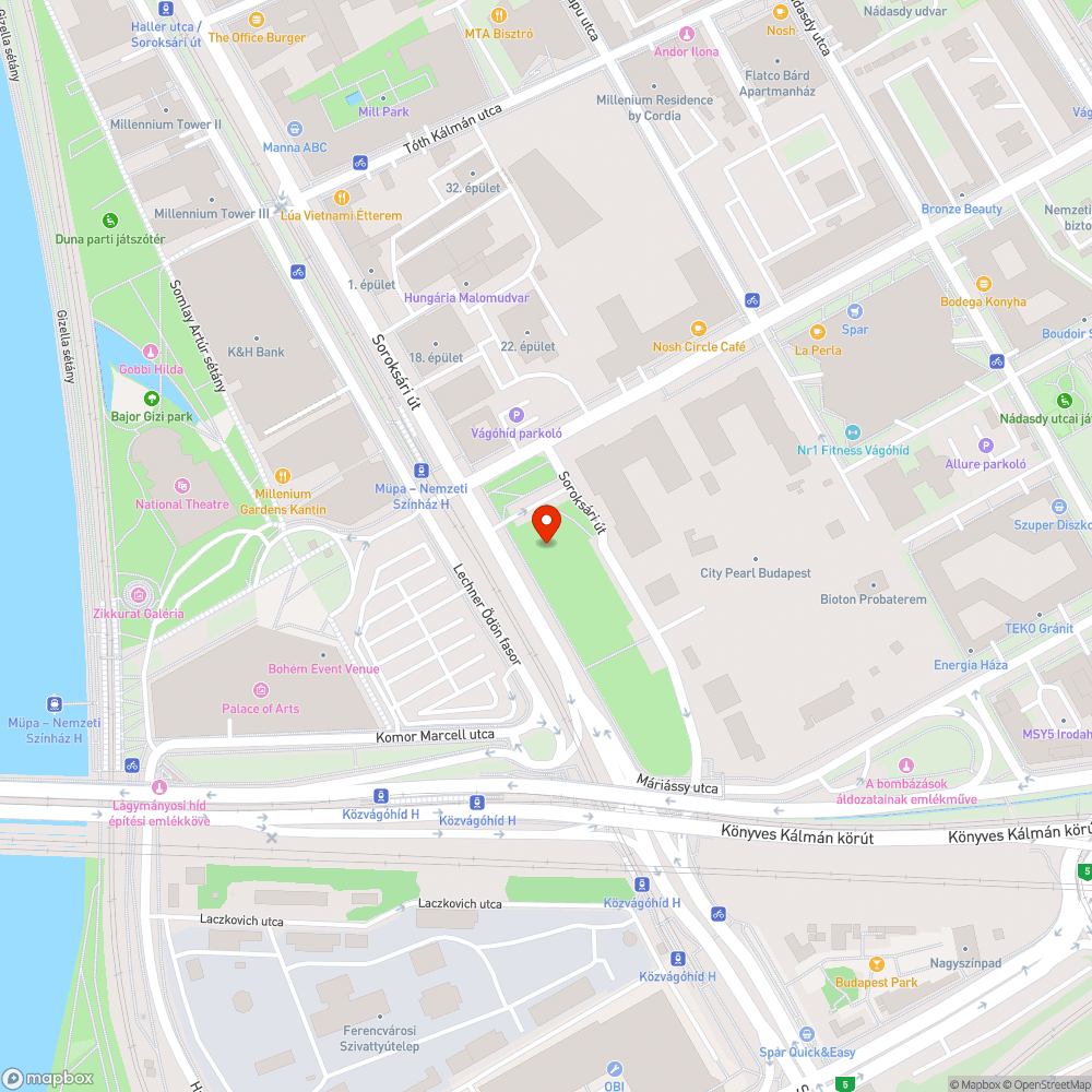 Hiányzó pad háttámla bejelentés helye