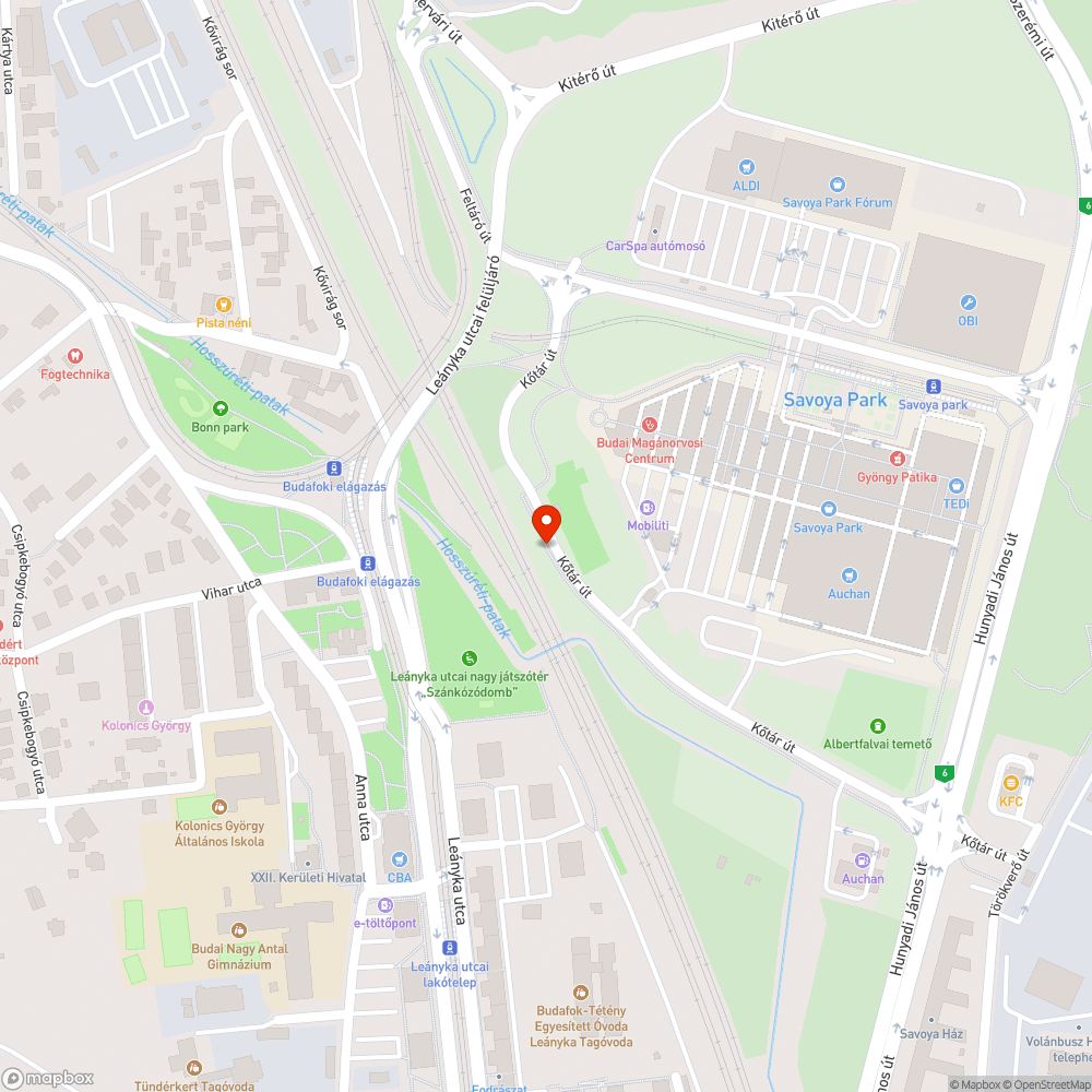 Elhanyagolt kerékpárút bejelentés helye